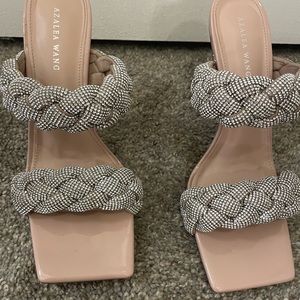Azalea Wang Faux Diamond High Heeled Sandals